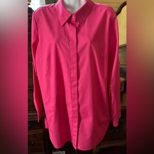 Joan Rivers Size Medium Women’s Tunic Blouse POCKETS 40” Bust 29” Length